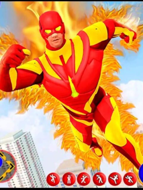 Flying Super Hero Rescue Robot