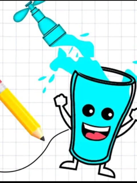 Happy Water Glass