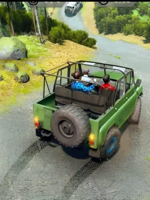 Uphill Jeep Driving